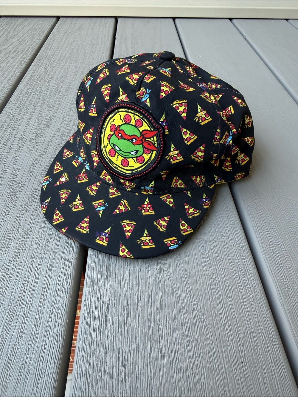 Nickelodeon TMNT Pizza Print Snapback Hat Toddler 2016 Raphael Baseball Cap